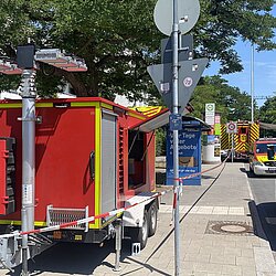 Am Einsatz zur Bombenentschärfung in der Kraepelinstraße