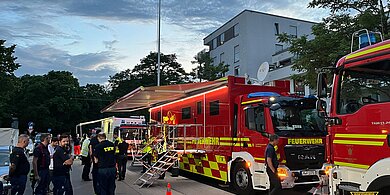 Am Einsatz zur Bombenentschärfung in der Kraepelinstraße