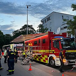 Am Einsatz zur Bombenentschärfung in der Kraepelinstraße