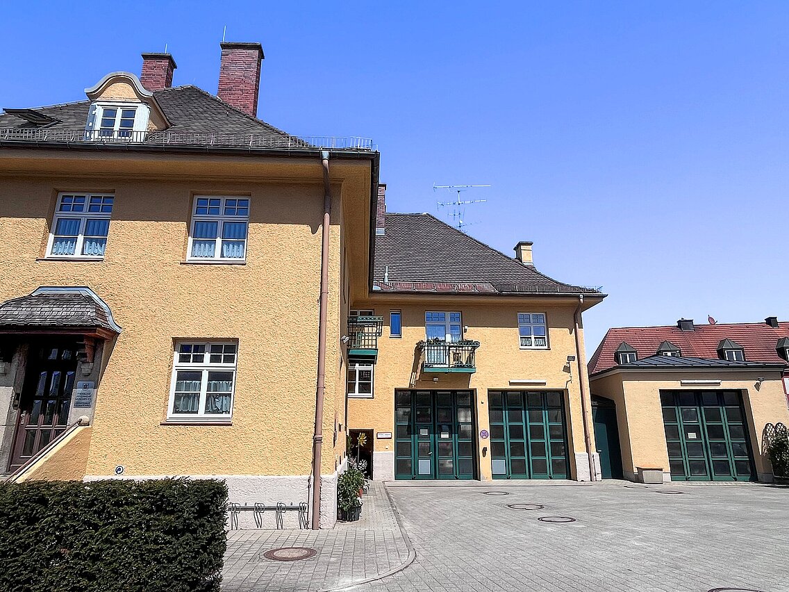 Der Anbau der dritten Fahrzeuggasse bei der Abteilung Feldmoching