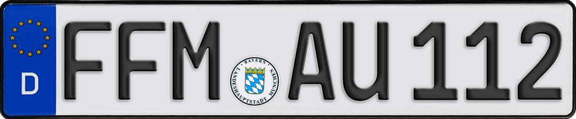 Eigenes Kennzeichen für die FF München: „FFM“