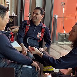 Hinter den Kulissen der Fotoaufnahmen