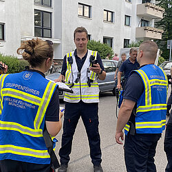 Am Einsatz zur Bombenentschärfung in der Kraepelinstraße