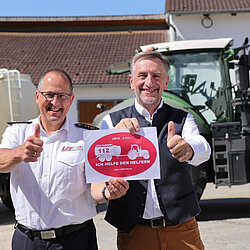 LFV Vorsitzender Johann Eitzenberger und bayerischer Bauernpräsident Günther Felßner