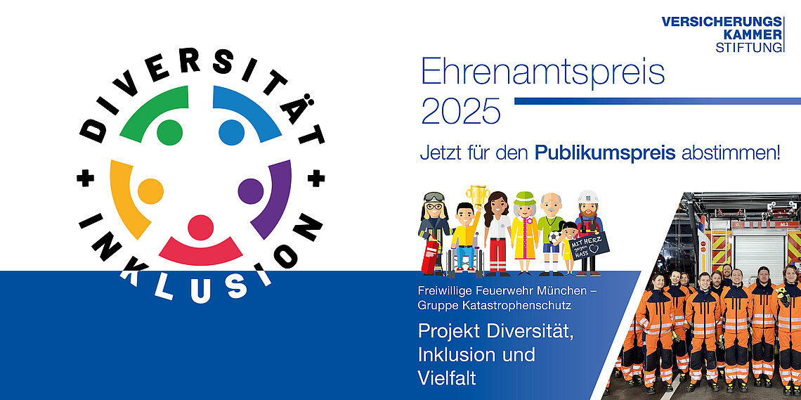 Aufruf zum Abstimmen für den Ehrenamtspreis