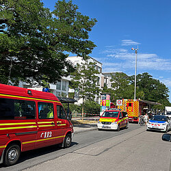 Am Einsatz zur Bombenentschärfung in der Kraepelinstraße